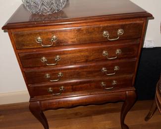 Mahogany silver chest