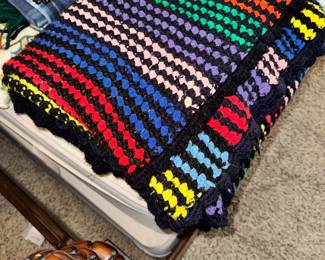 Grandma core crochet blanket