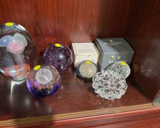 paperweights, Waterford Baltimore Orioles baseball