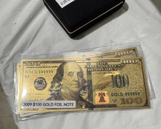 gold coins, silver coins, assorted currency