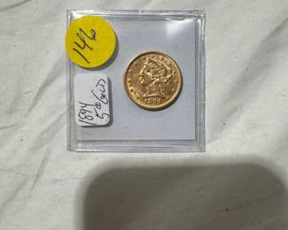 1894 $5 Gold Half Eagle