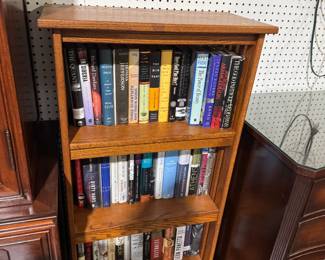 bookcases, lots of books