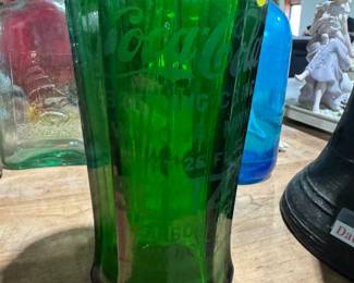 Coca Cola green seltzer bottle