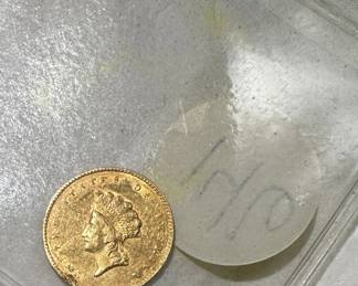 1855 $1 Gold Coin
