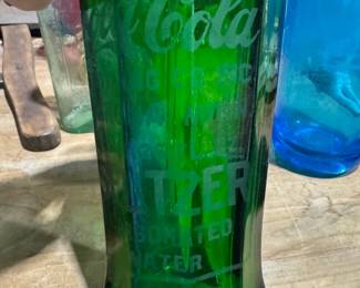 Coca Cola green seltzer bottle