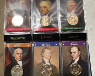 Presidential $1 Coins, gold coins, silver coins
