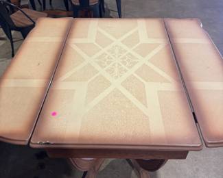 deco era enamel top kitchen table