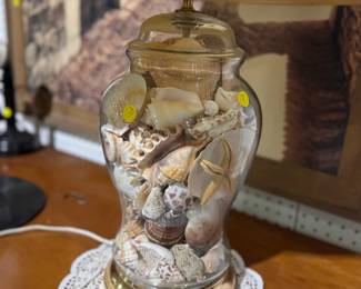 Seashell lamps