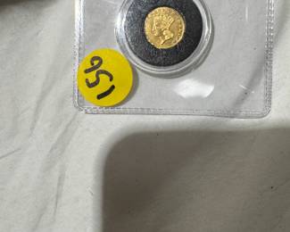 1888 $1 Gold Coin