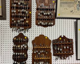 vintage souvenir teaspoon collection
