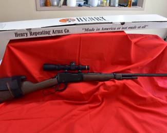 Henry lever action 22 with Leopold scope