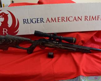 Ruger bolt action 22 with Leopold scope