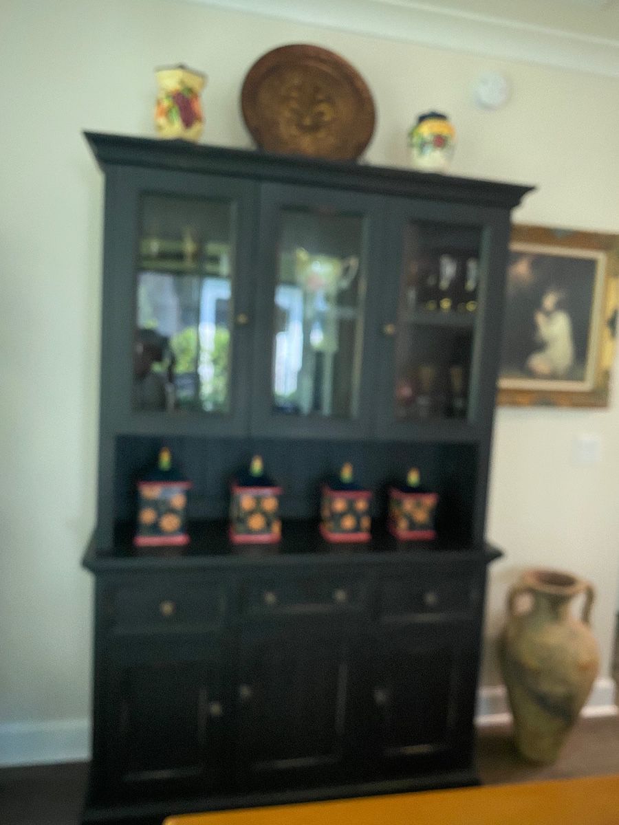 Beautiful Black China Hutch