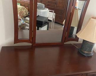 Vanity with stool