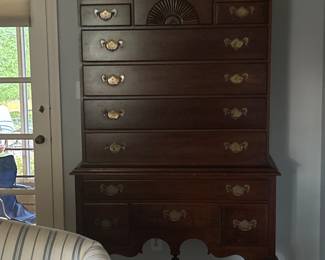 Pennsylvania house highboy. Excellent condition. 2 pieces for easy moving. Top 36" W, 18" D , 48" H