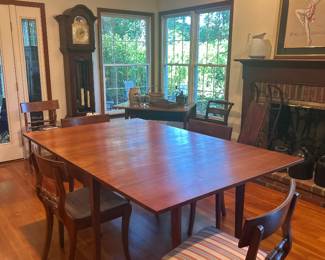 Both. Cherry drop leaf 44" x 6' extended.
