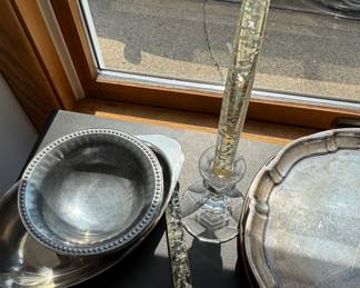 Silver items, Acrylic Candles