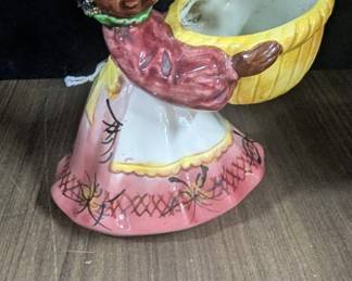 Ceramic Figure w/Basket