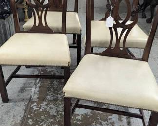 4- Georgian Mahogany Dining Chairs