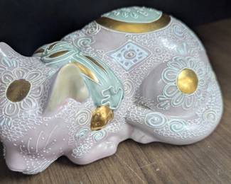 Pink Porcelain Cat