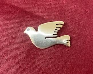 Sterling Brooch w/Bird - 7.5 grams
