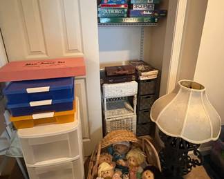 Board games and storage solutions and cabbage patch