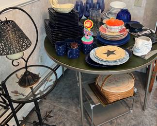 Assorted dishes and decor