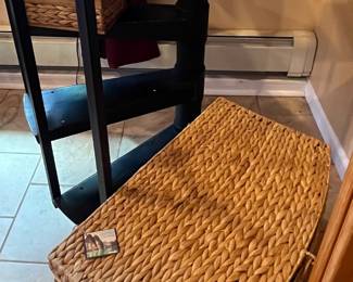 Wicker storage and fire starters