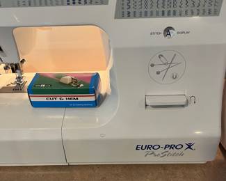 Close-up of sewing machine