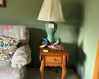 Side Table & Lamp