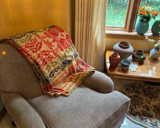 Oversized Chair & Throw