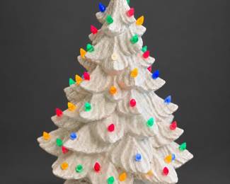 18" tall ceramic vintage tree