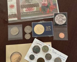 collection of vintage numismatic