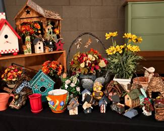 Large selection of garden decor
