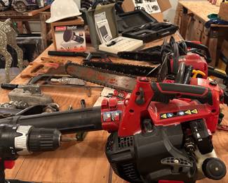 Blower, chain saws