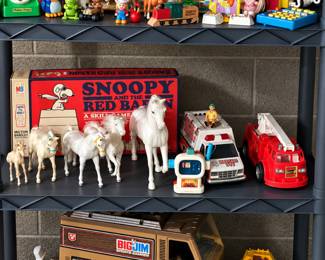 Many many vintage toys