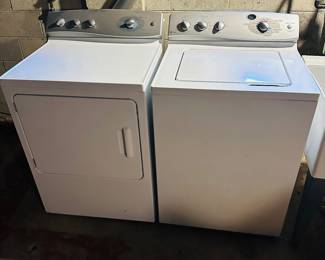 GE washer and gas dryer