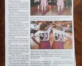 Article about the sister's dancing at the Temecula Stampede. 