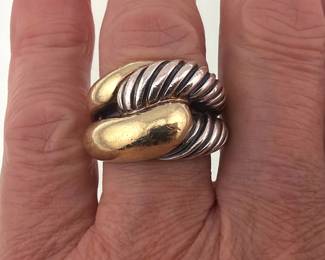 David Yurman Labyrinth 14kt, sterling ring