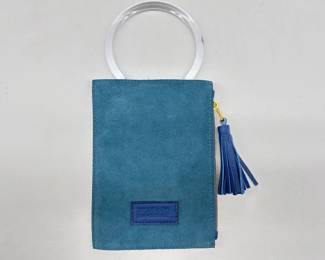 Beau and Ro suede wristlet