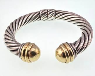 David Yurman 18kt and sterling bracelet