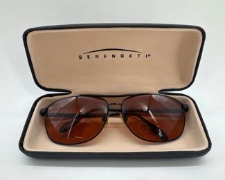 Serengeti 6407 black aviator sunglasses