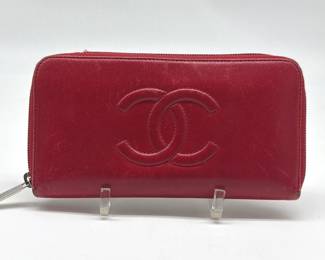 Chanel red wallet