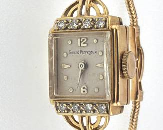 14kt diamond Girard Perregaux watch