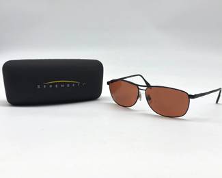 Serengeti 6407 black aviator sunglasses