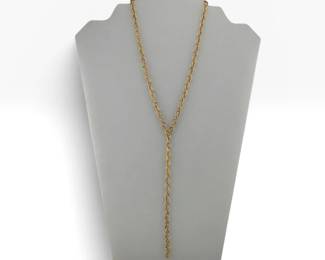 14kt yellow gold chain link necklace