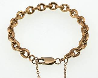 14kt textured ink bracelet