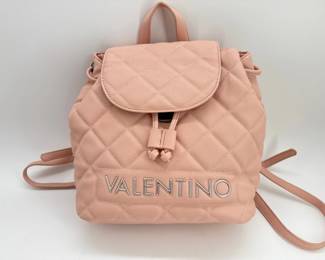 Valentino pink quilted leather hobo bag