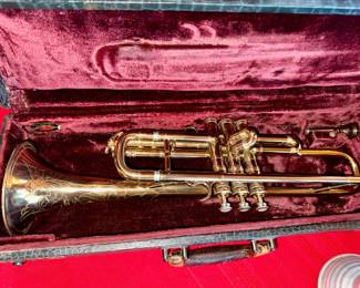Henri Selmer professional trumpet with King Mouthpiece circa 1935 Paris