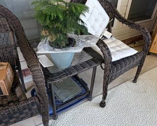 Wicker chairs
